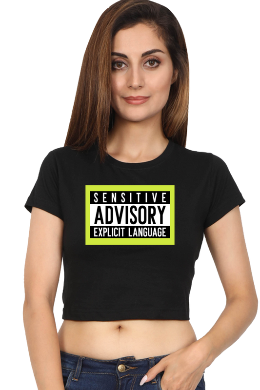 Women's Crop Top - Sensitive advisory