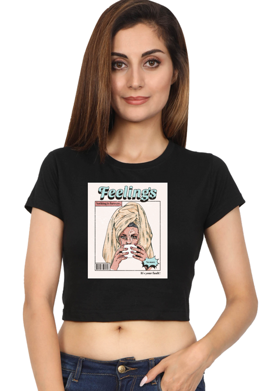 Women's Crop Top - Feelings