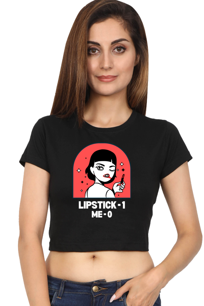 Women's Crop Top - Lipstick