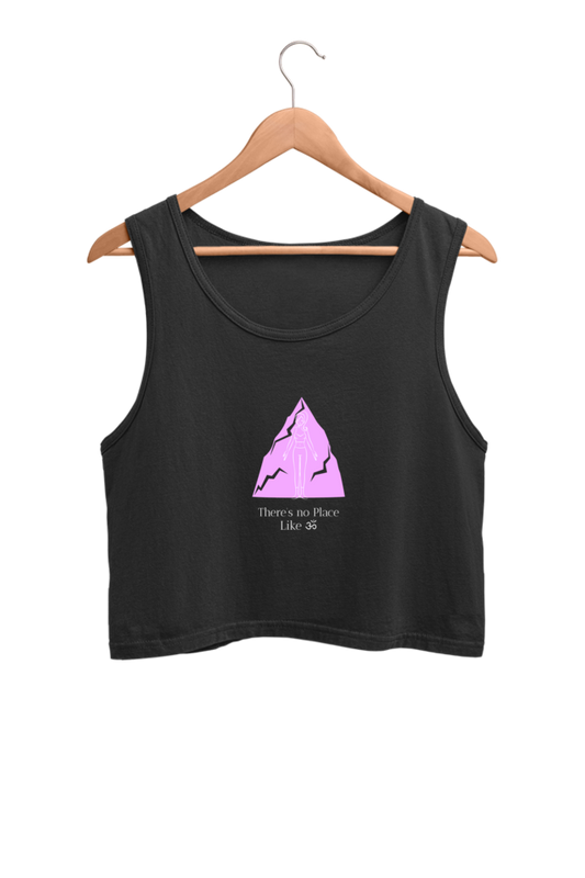 Women's Crop Tank Top - Mountain Yoga