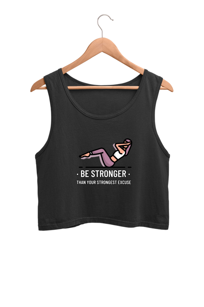 Women's Crop Tank Top - Be stronger