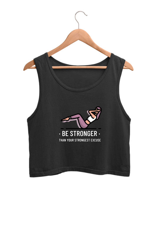 Women's Crop Tank Top - Be stronger