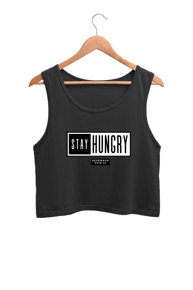 Women's Crop Tank Top - Stay Hungry