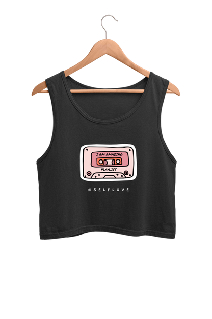 Women's Crop Tank Top - I am amazing