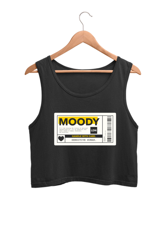 Women's Crop Tank Top - Moody label