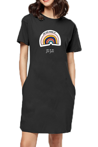 Women's T-shirt dress -We can make it