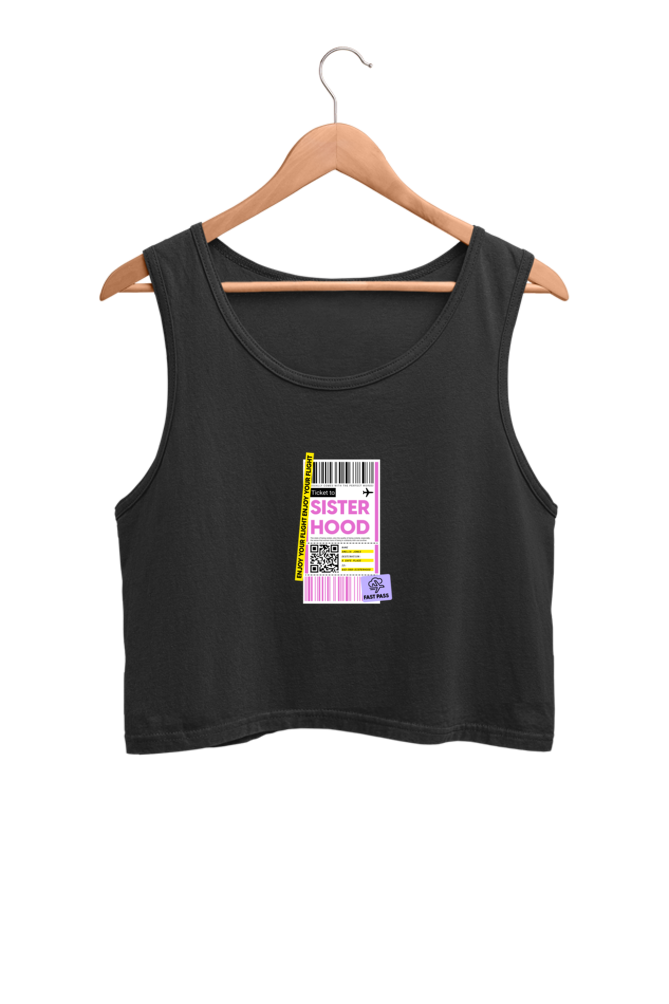 Women's Crop Tank Top - Sisterhood label