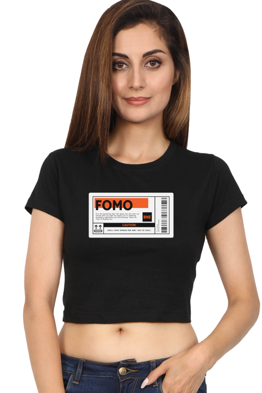 Women's Crop Top - FOMO label