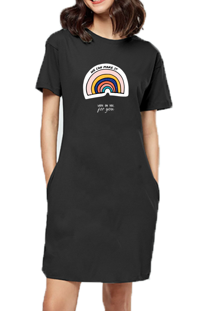 Women's T-shirt dress -We can make it