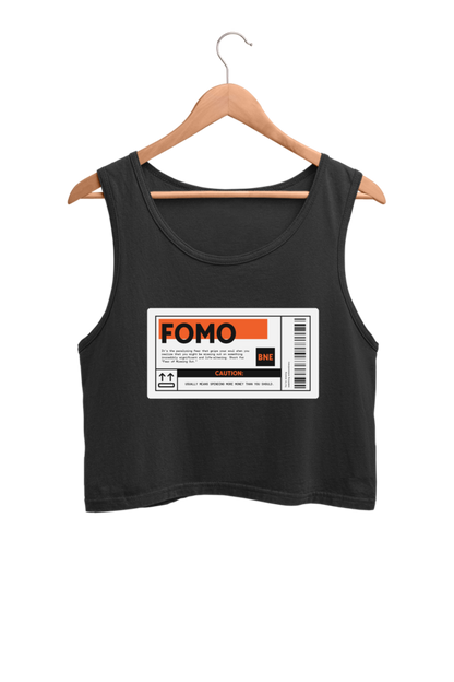 Women's Crop Tank Top - FOMO label