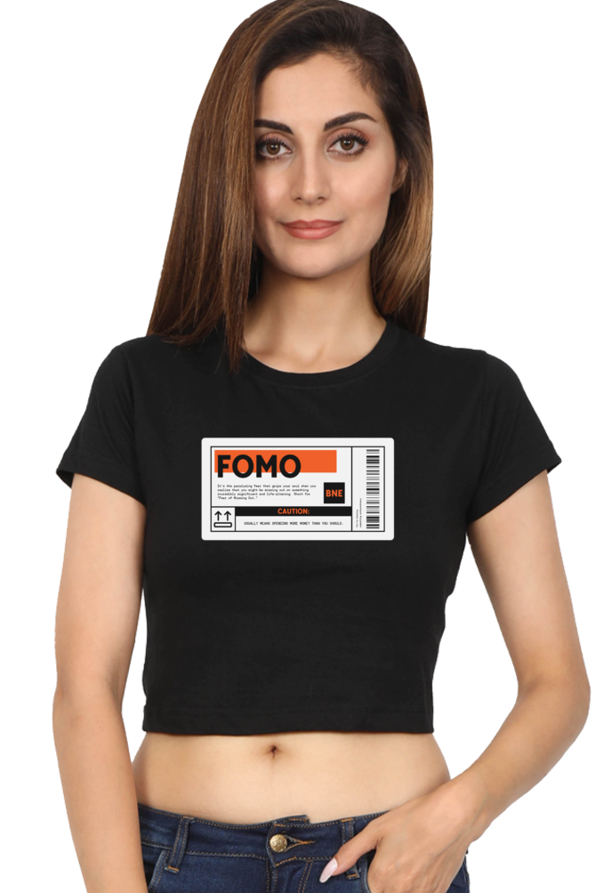 Women's Crop Top - FOMO label