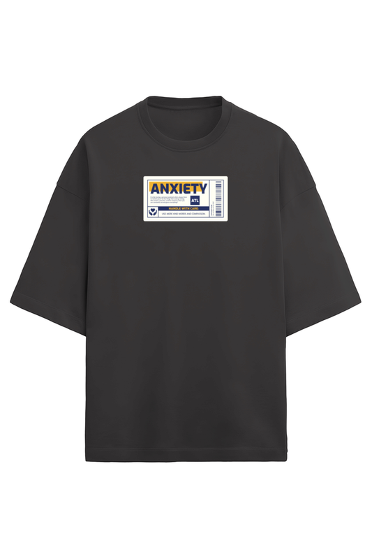 Premium Terry Oversized T-shirt – Anxiety label