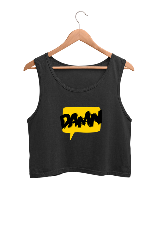 Women's Crop Tank Top - Damn