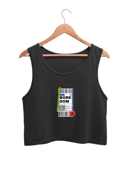 Women's Crop Tank Top - Boredom label