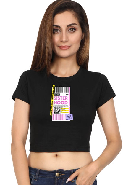 Women's Crop Top - Sisterhood label