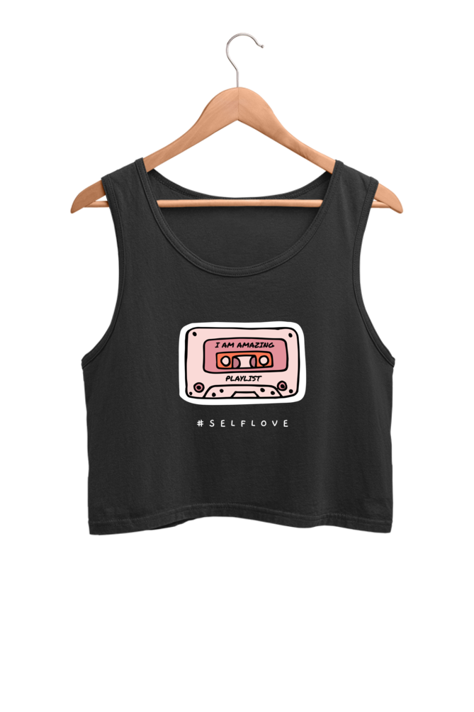 Women's Crop Tank Top - I am amazing