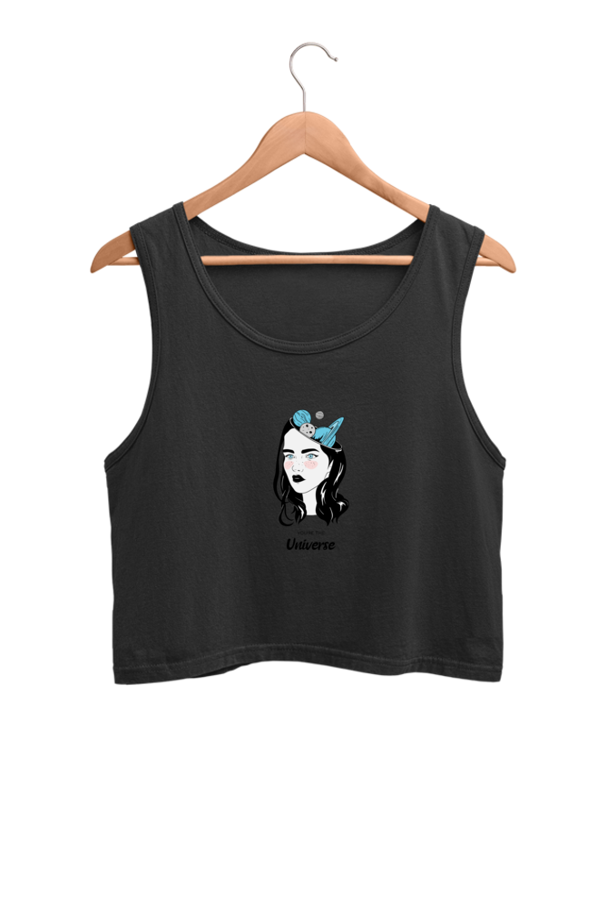 Women's Crop Tank Top - Woman universe