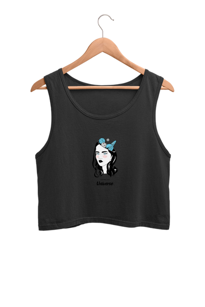 Women's Crop Tank Top - Woman universe