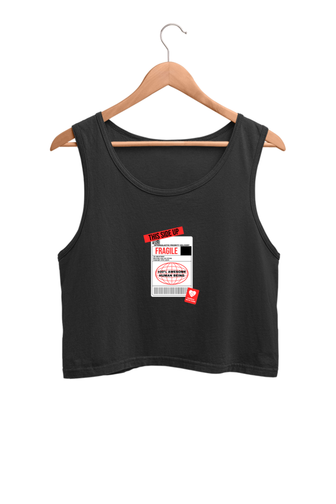 Women's Crop Tank Top - Fragile label