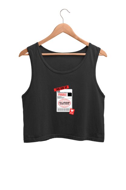 Women's Crop Tank Top - Fragile label