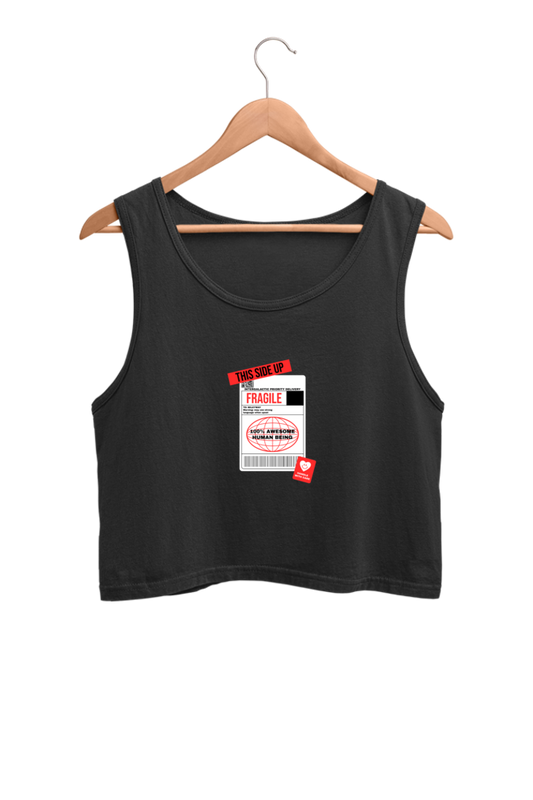 Women's Crop Tank Top - Fragile label