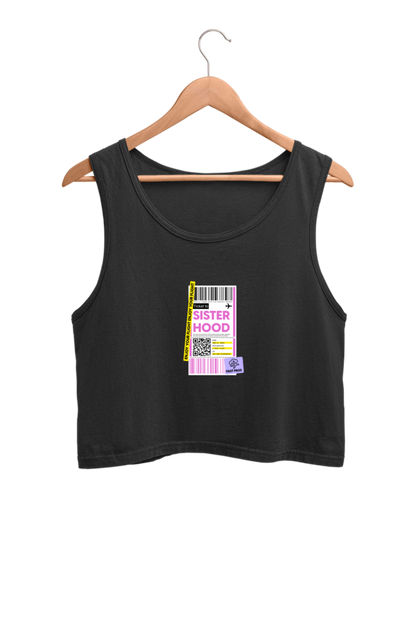 Women's Crop Tank Top - Sisterhood label