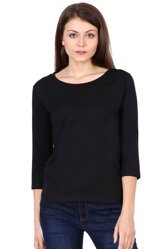 Women's 3/4 sleeve T-shirt Plain