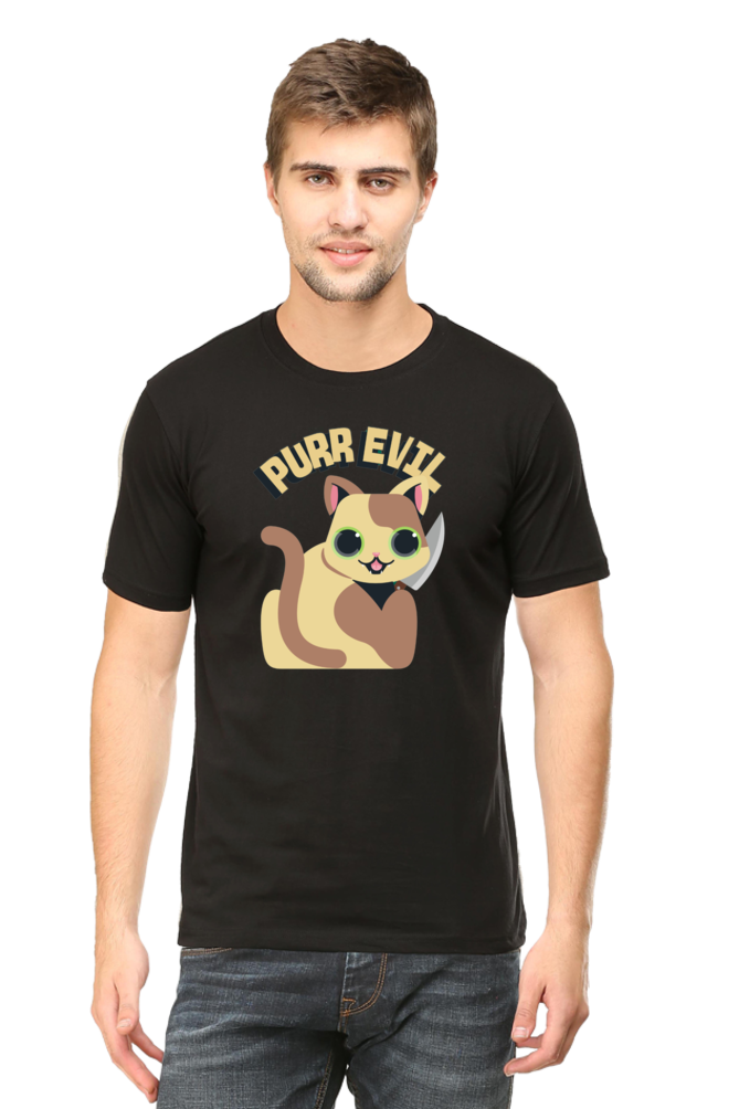 Classic T-shirt - Purr evil cat