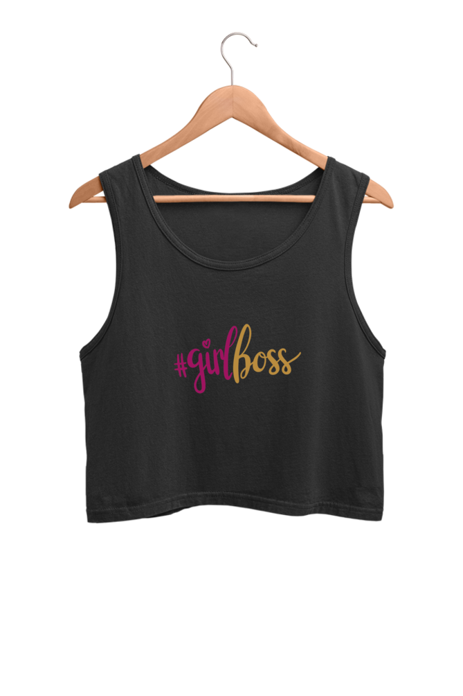 Women's Crop Tank Top - Girl Boss