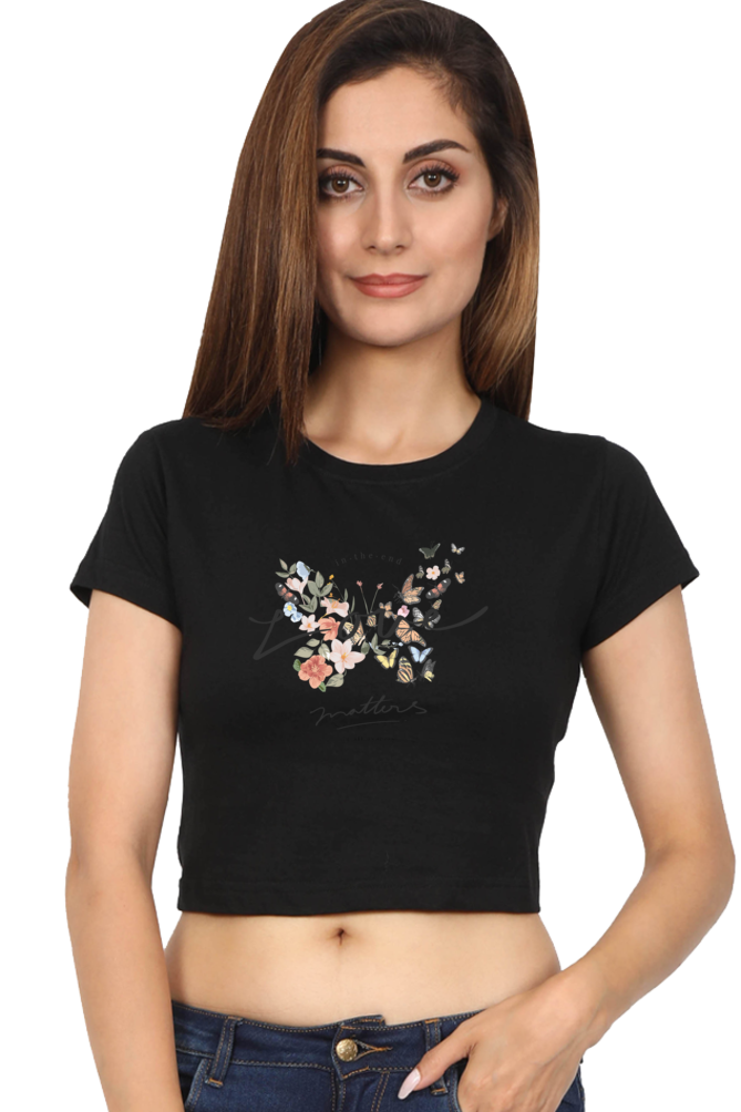 Women's Crop Top - Love Matters!