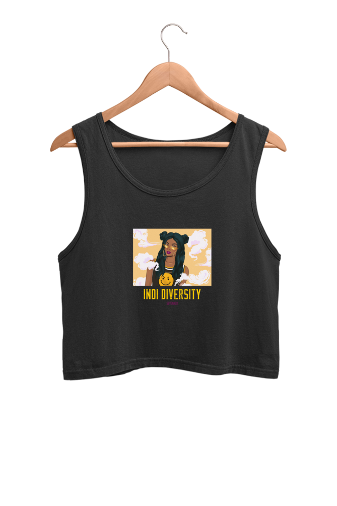 Women's Crop Tank Top - Indi university