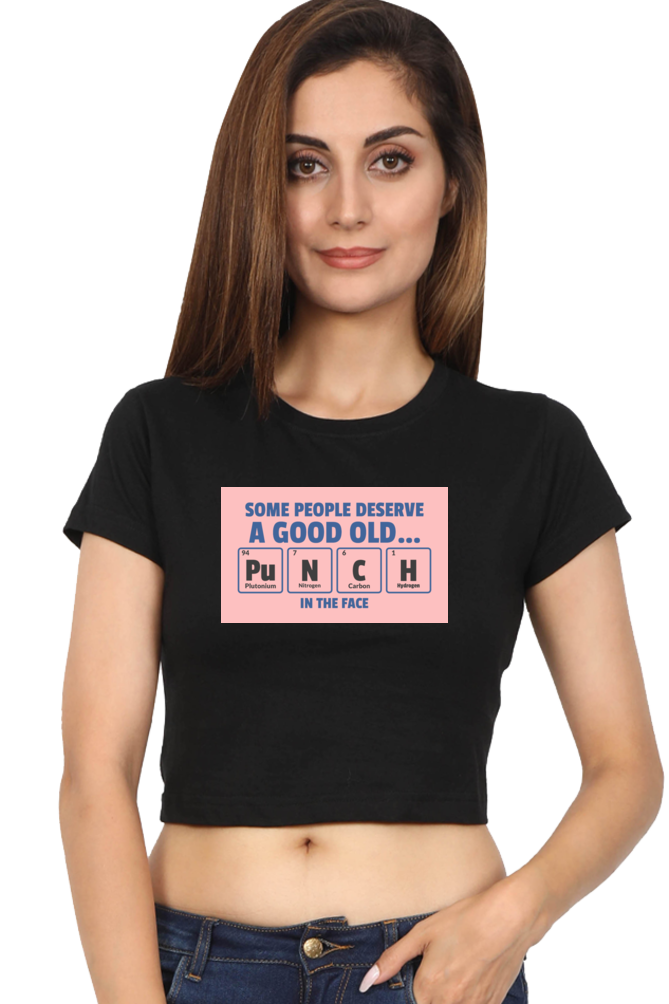 Women's Crop Top - Punch in the face