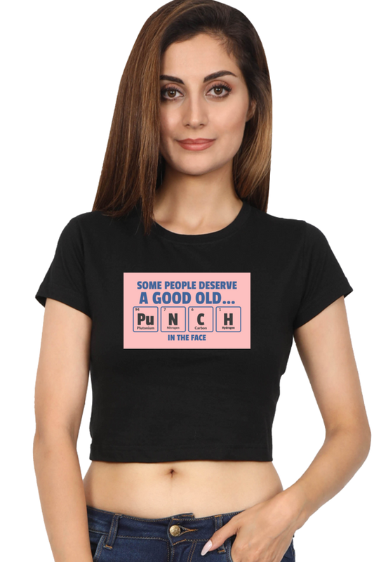 Women's Crop Top - Punch in the face