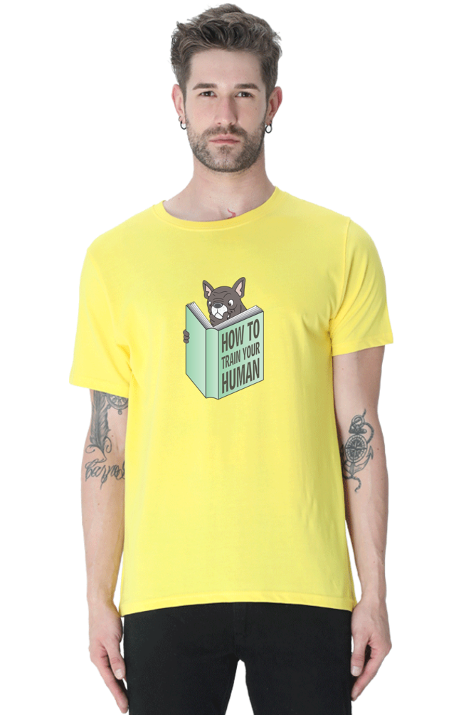 Classic T-shirt - Dog reading book