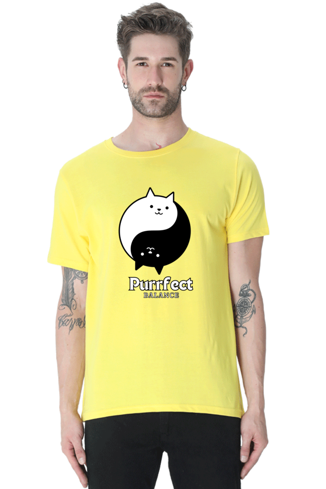 Classic T-shirt - Purrfect balance cat