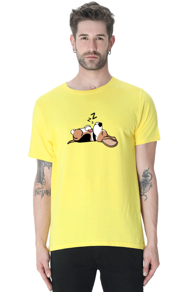 Classic T-shirt - Sleeping beagle