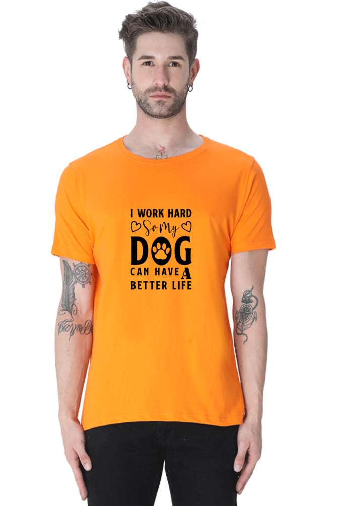 Classic T-shirt - I work hard for my dog