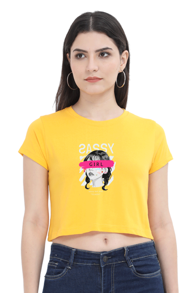 Women's Crop Top - Sassy Girl!