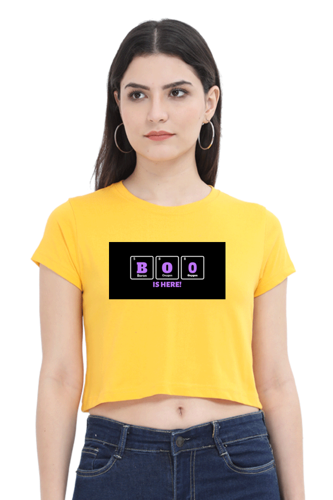 Women's Crop Top - Boo is here