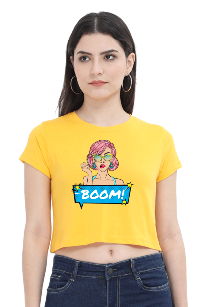 Women's Crop Top - Boom