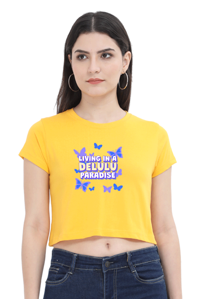 Women's Crop Top - Delulu Paradise