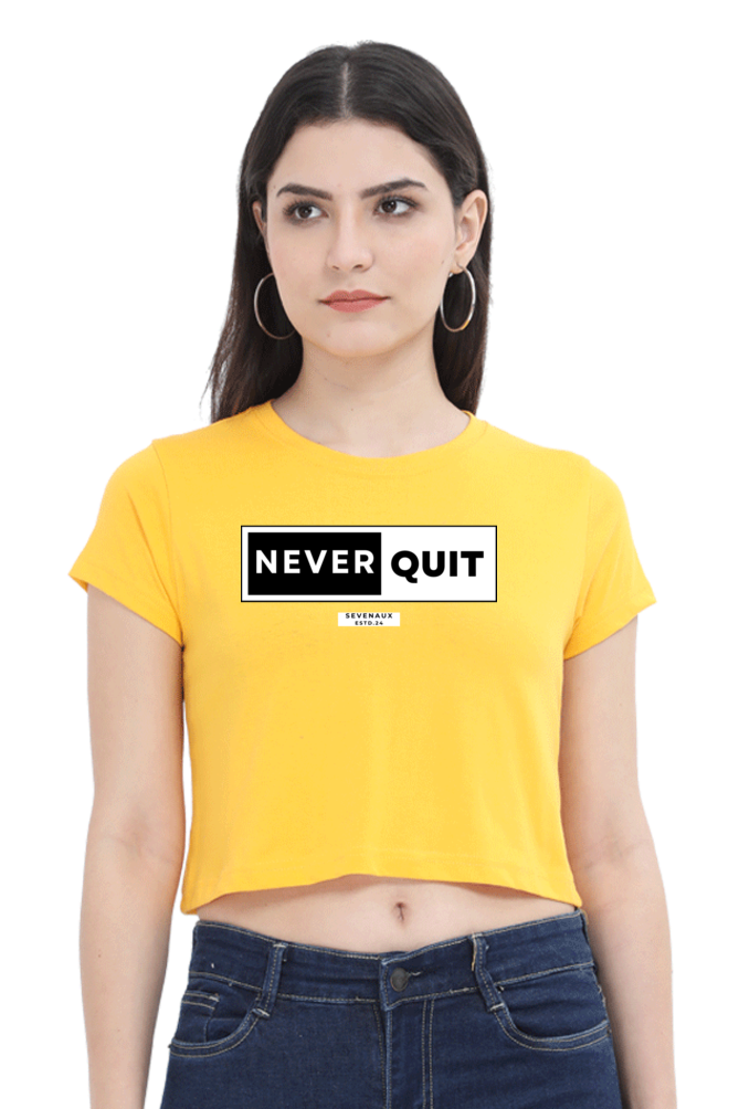 Women's Crop Top - Never quit