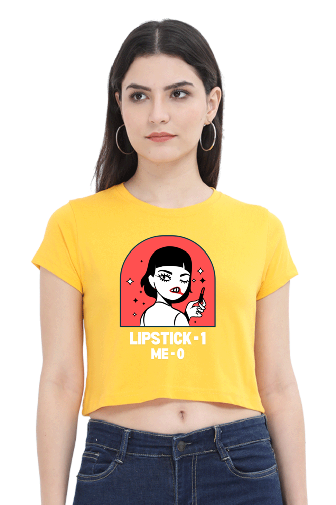 Women's Crop Top - Lipstick