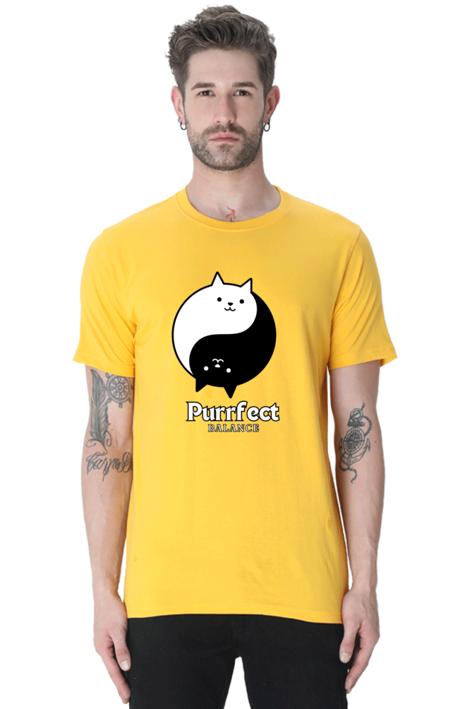 Classic T-shirt - Purrfect balance cat