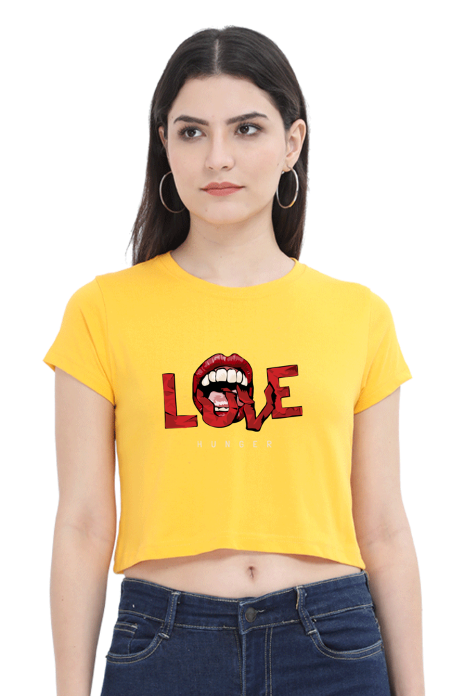 Women's Crop Top - LOVE