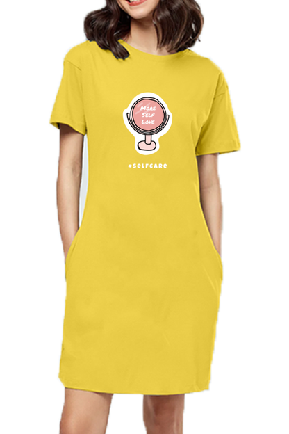 Women's T-shirt dress - More self love