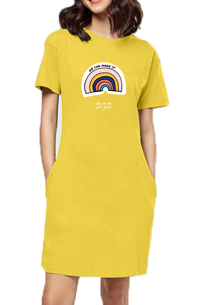 Women's T-shirt dress -We can make it