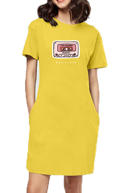 Women's T-shirt dress - I am amazing