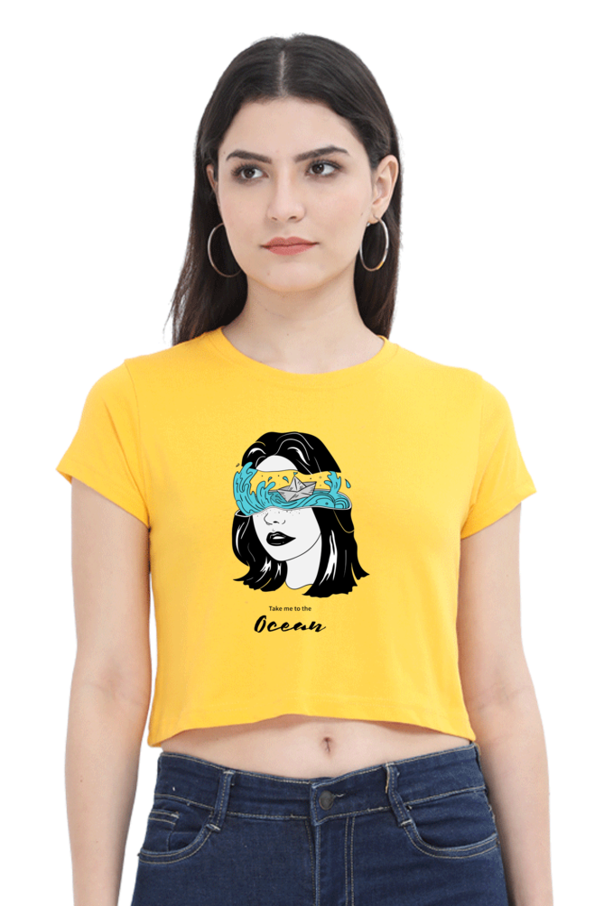 Women's Crop Top - Take me to the ocean