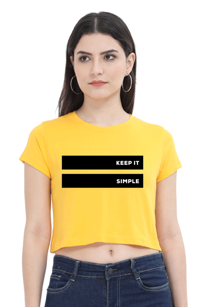 Women's Crop Top - Keep it simple!